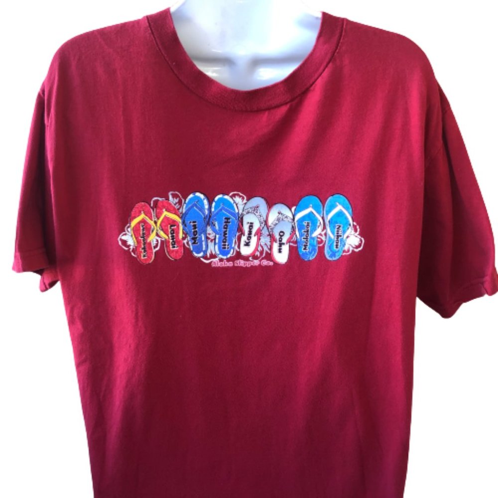 Vintage Flip Flop T-Shirt Cygnus Aloha Slipper Co